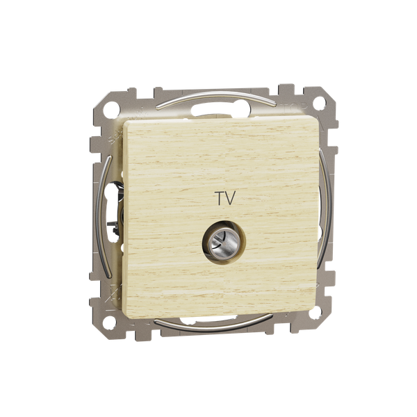 TV connector intermediate 10dB, Sedna, Wood birch image 4