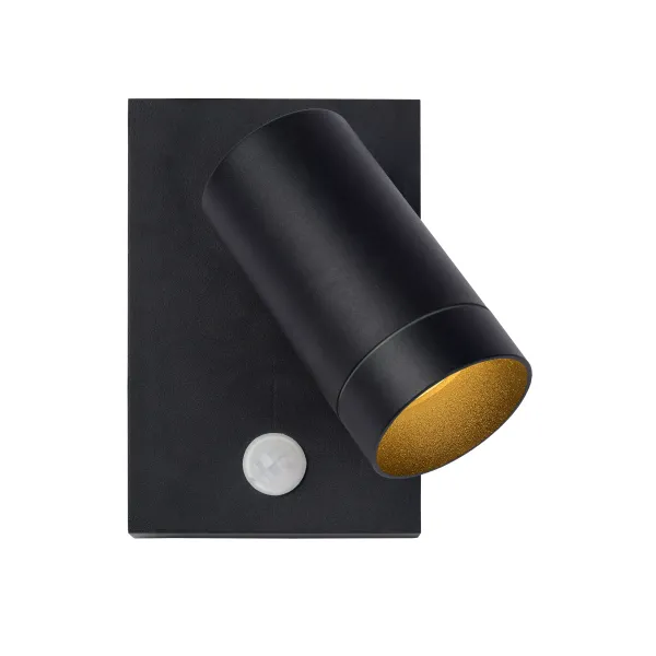 Lucide TAYLOR - Wall spotlight Outdoor - 1xGU10 - IP54 - Black image 1