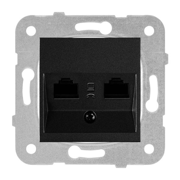 Karre Plus Black Data+Numerical Phone Socket (Jacksız) image 1