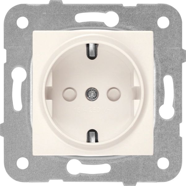 Karre-Meridian Beige (Quick Connection) Earthed Socket image 1