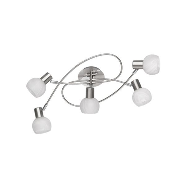 Antibes spotlight 5-pc E14 brushed steel image 1