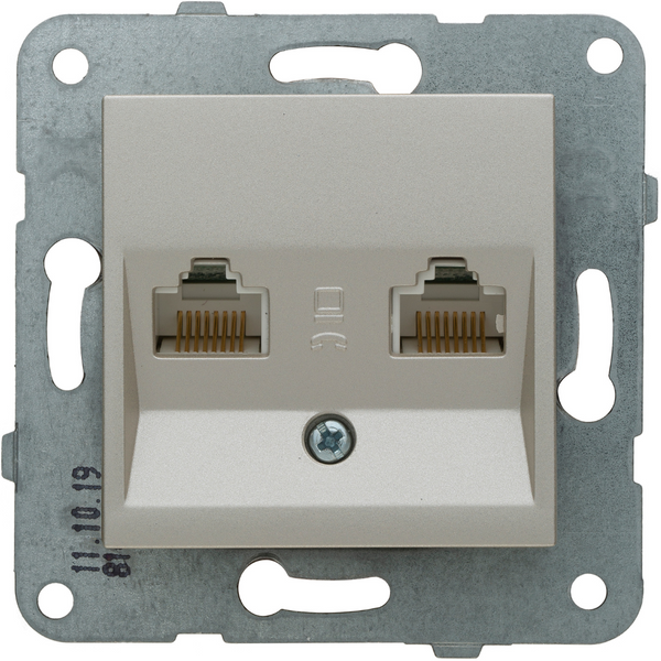 Novella-Trenda Bronze Sat Socket Trans (Sat-TV-Rd) (13dB) image 1