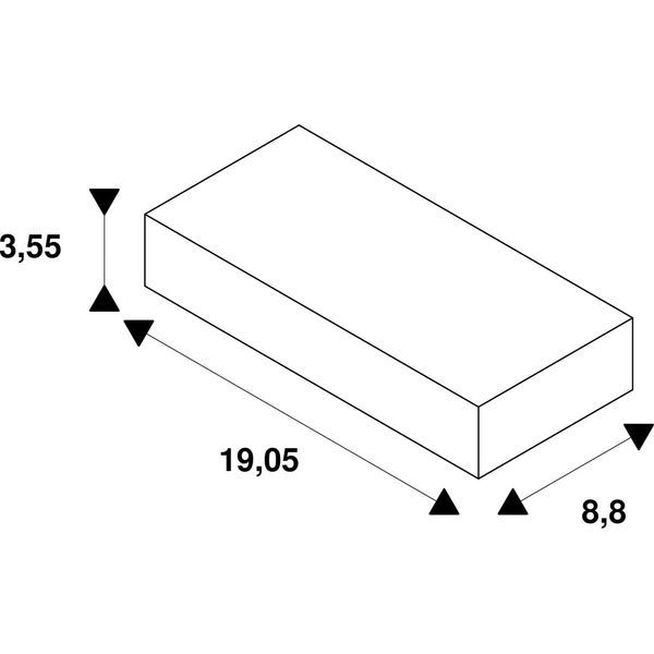 LED power unit, 100W, 24V, series Shelf Strip image 2