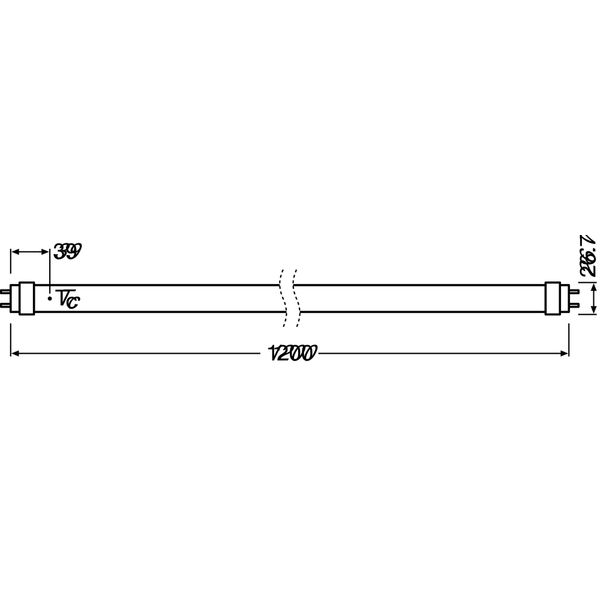 SubstiTUBE T8 EM STAR PC 15 W/3000 K 1200 mm image 4