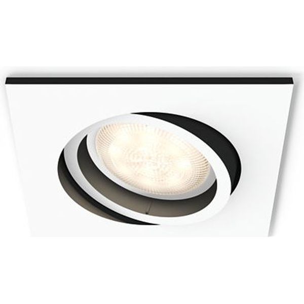 MILLISKIN recessed white 1x5.5W 230V square ext image 1