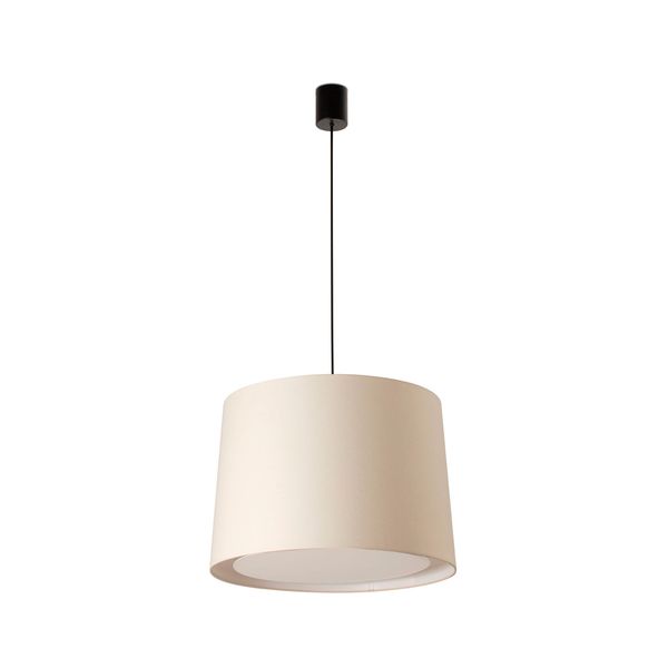 CONGA BLACK PENDANT LAMP E27 ø500*350*ø450 BEIGE L image 1