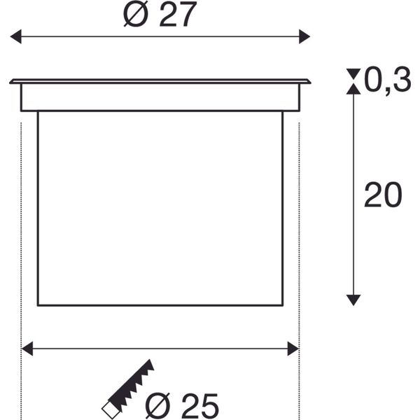 DASAR 270 Round 2100lm 4000K 230V IP65 black image 2