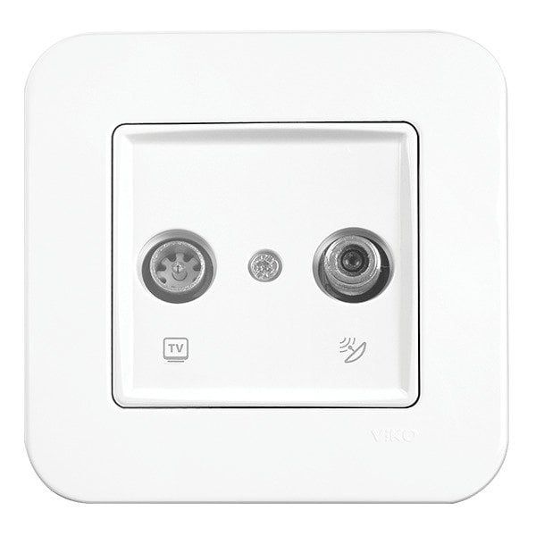 Linnera-Rollina Sat Socket Trans (Sat-TV) (8-11dB) White image 1