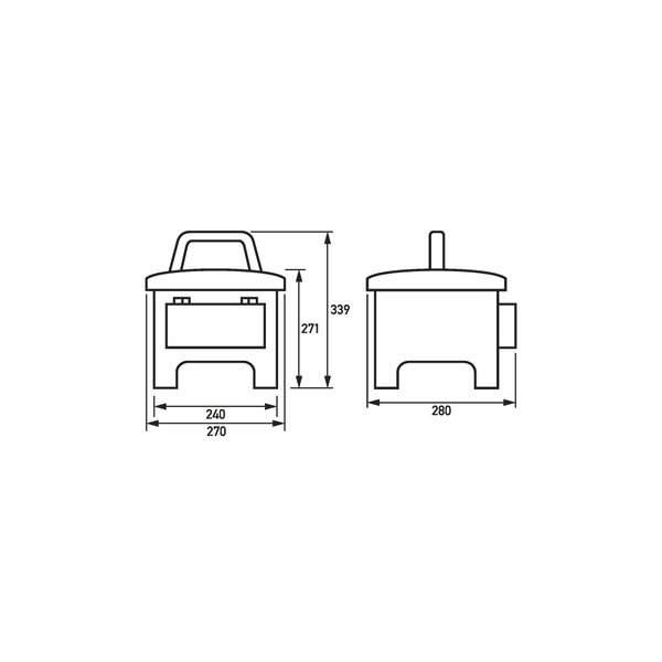 Cable outlet w.center plate and insert CD590APT image 4