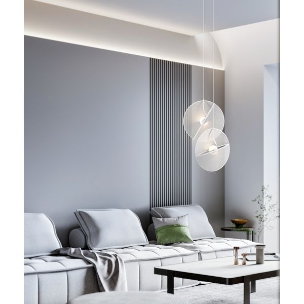 Modern Reflex Pendant lamp White image 1