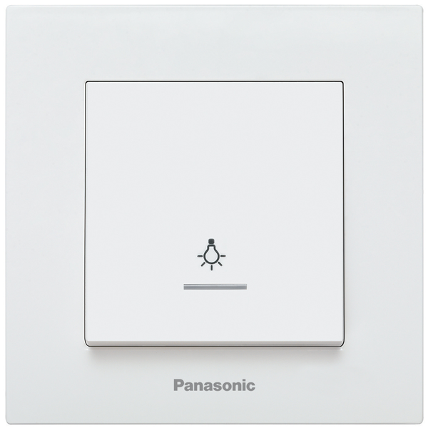 Karre Plus White Illuminated Light Switch image 1