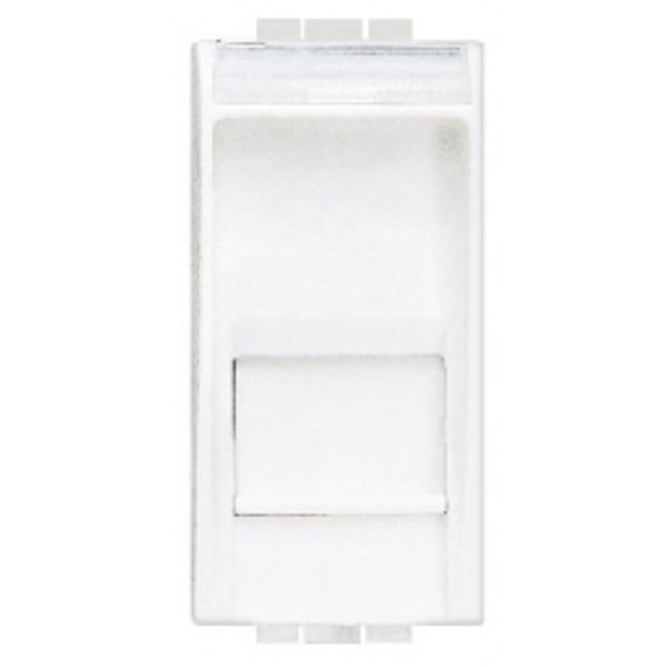 RJ45 socket LivingLight category 5 FTP 1 module white image 1