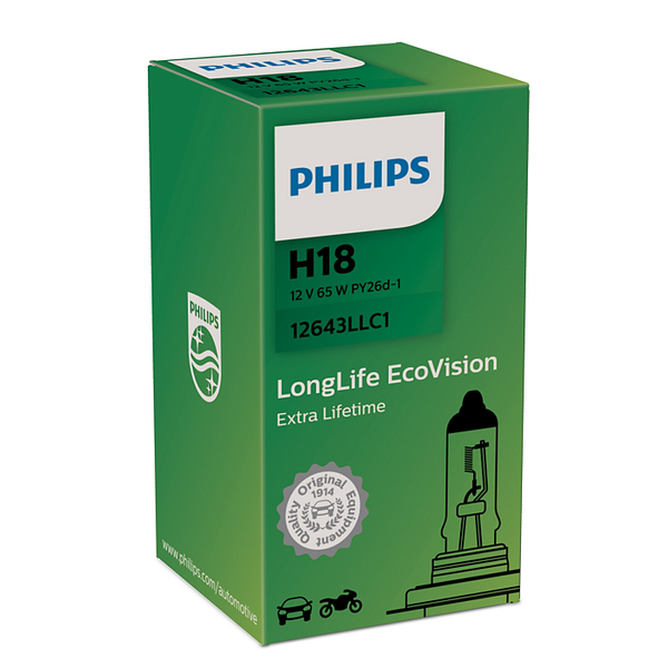 12643LLC1 PHILIPS H18 LongLife C1 image 1