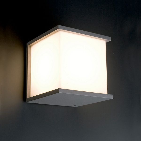 KUBICK GREY WALL LAMP 1 X E27 60W image 2