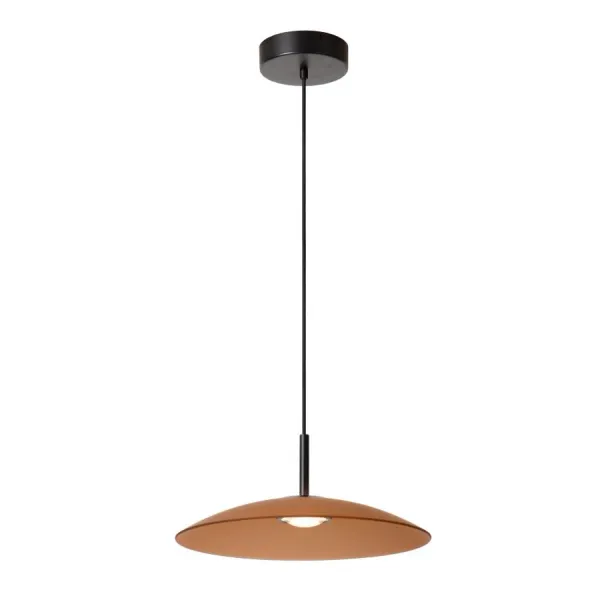 Lucide MENGA - Hanglamp - Ø 40 cm - LED Dimb. - 1x12W 2700K - Amber image 1