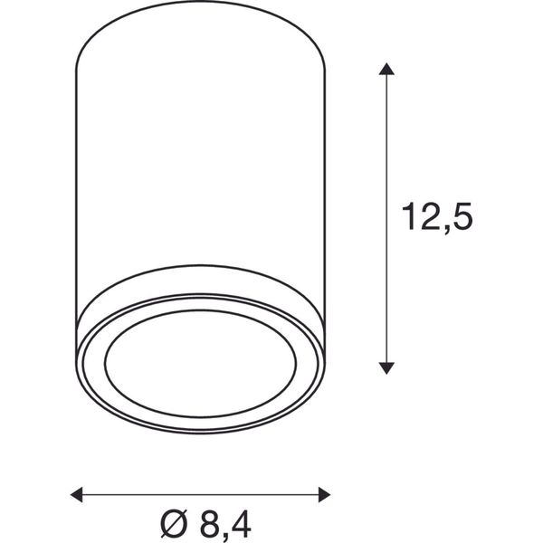 ENOLA S RD 9W 3000/4000K 230V LED IP65 anthracite image 2