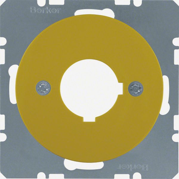 Centre plate with installation opening Ø 22.5 mm, R.1/R.3, yellow glos image 2