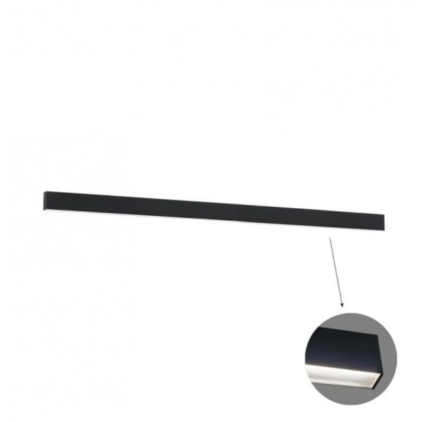 Linear Wall Lamp L2260 3000K Black Microprismatic image 1