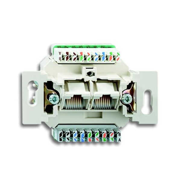 0220/12-507-101 Flush Mounted Inserts Cat 6 2x RJ45 8(8) 2gang image 1