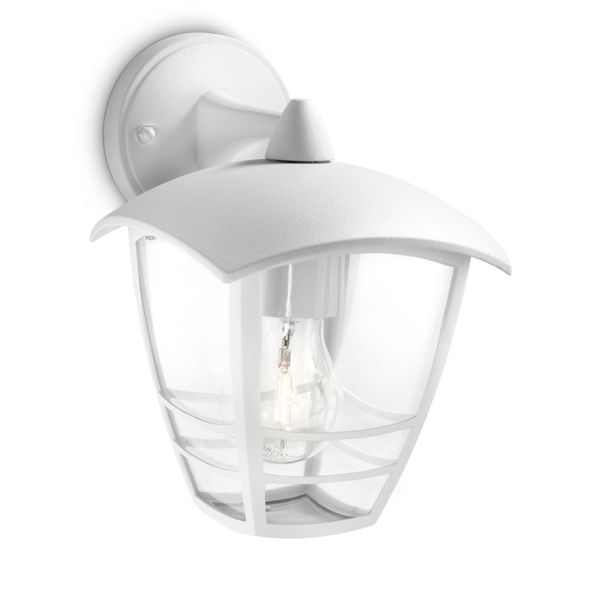 Creek wall lantern white 1x60W 230V image 1