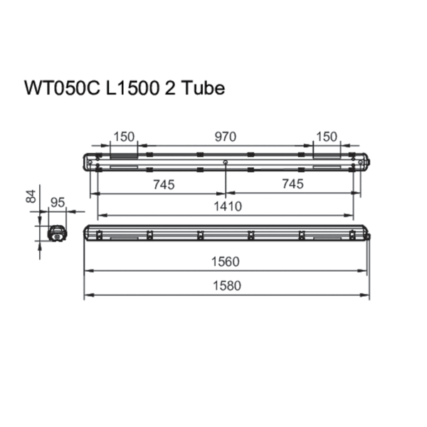 WT050C 2xTLED L1500 image 2