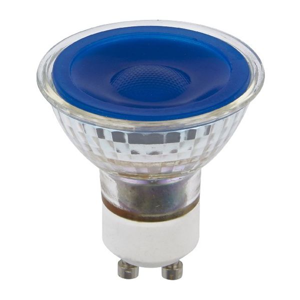 LED GU10 MR16 Glass 50x54 230V 5W 38° AC Blue Dim image 2