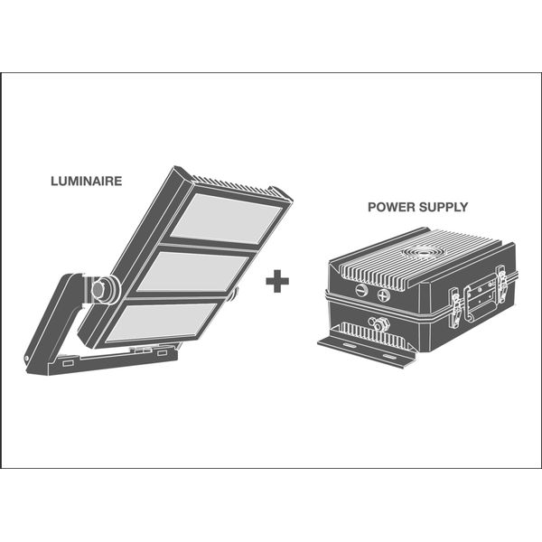 FLOODLIGHT MAX 600W LUMINAIRE HEAD 757 ASYM50x110WAL image 13