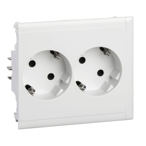 Thorsman - CYB-PS - socket outlet - double slave - 37° - white NCS image 2