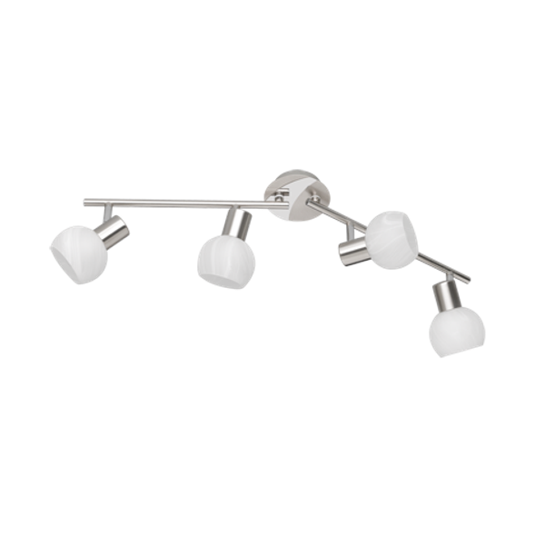 Antibes spotlight 4-pc E14 brushed steel image 1