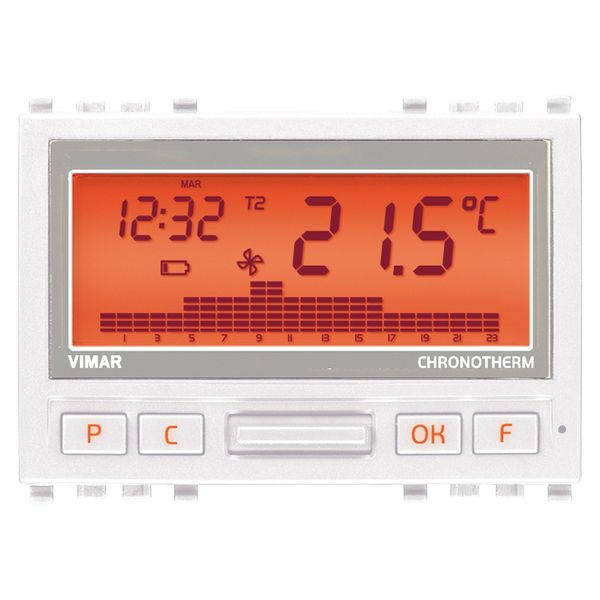 Battery-timer-thermostat white image 1