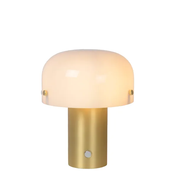 Lucide TIMON - Table lamp - 1xE14 - 3 StepDim - Matt Gold / Brass image 1