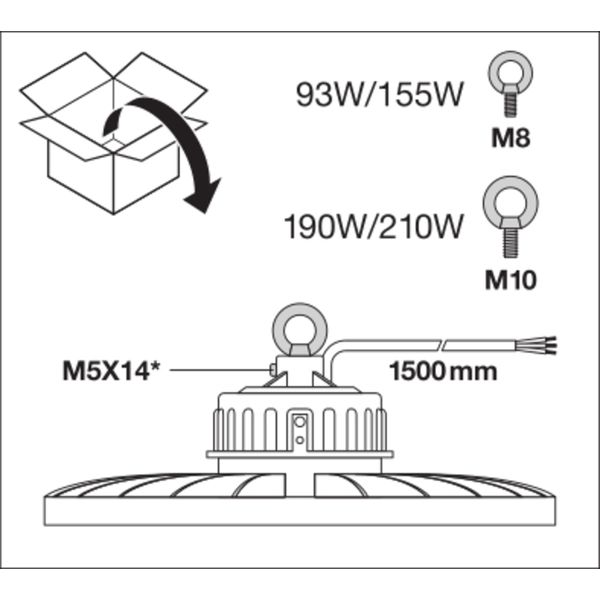 HIGH BAY REFLECTOR GEN 3 93 W image 8