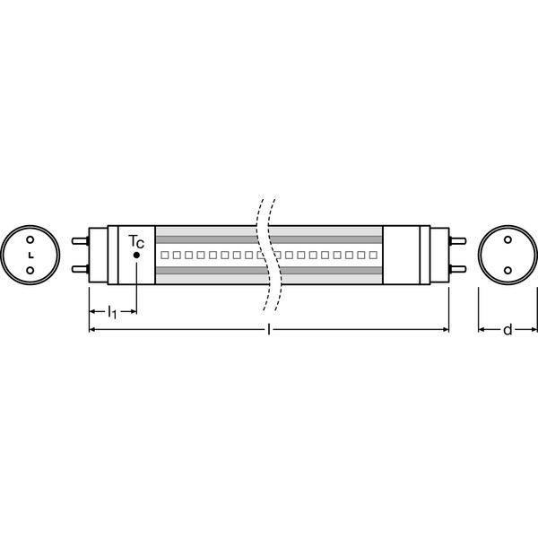 SubstiTUBE ENTRY AC 8 W/4000 K 600 mm image 4