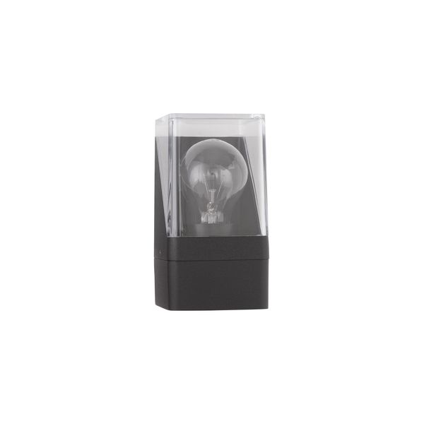 Anthracite Die-Casting Aluminum & Clear Acrylic LED E27 1x12 Watt 220-240 Volt Bulb Excluded IP65 L: 8.5 W: 9.8 H: 16 cm image 1