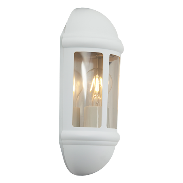 Latina E27 Half Lantern Photocell White image 2