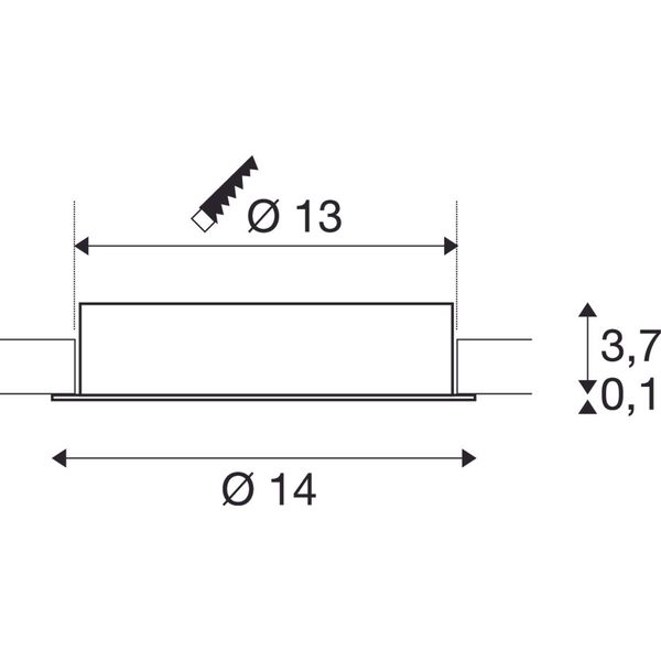 OCCULDAS 14 LED 15W, 3000K, indirect, white image 2