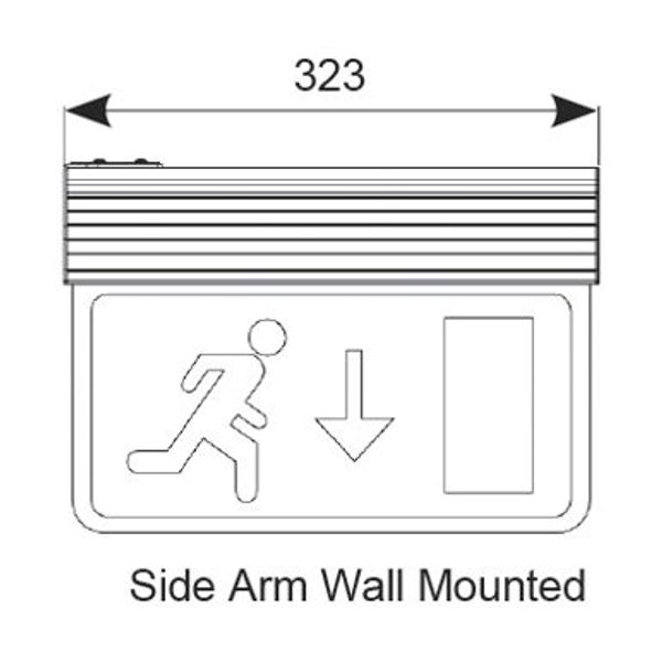 Eagle 3-In-1 Exit Sign Maintained / Non-Maintained Silver image 5