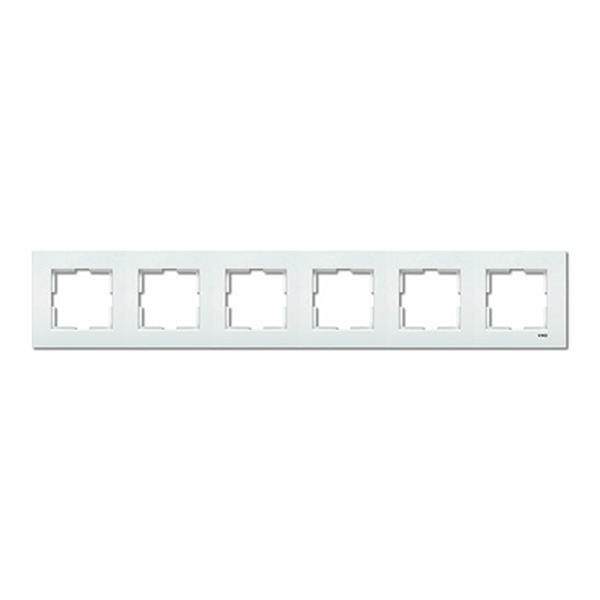 Karre Accessory White Six Gang Frame image 1