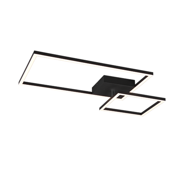 Padella LED ceiling lamp matt black 4000K image 1