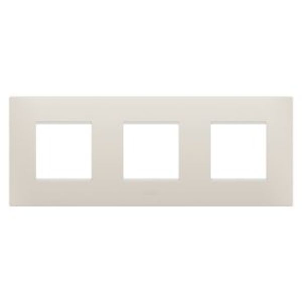 EGO INTERNATIONAL PLATE - IN TECHNOPOLYMER - 2+2+2 MODULES HORIZONTAL - NATURAL BEIGE - CHORUSMART image 1