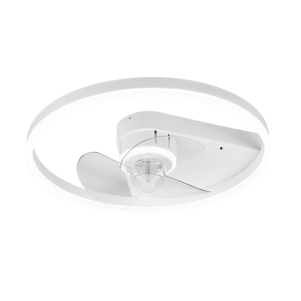 Borgholm LED ceiling fan matt white image 1