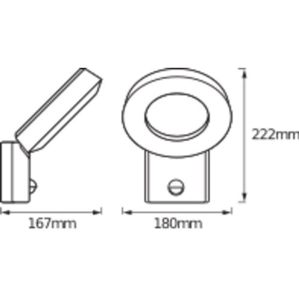 ENDURA® STYLE WALL LOOP Sensor 12 W ST image 3