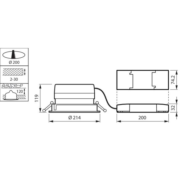 DN571B LED20S/830 PSU-E C WH image 2