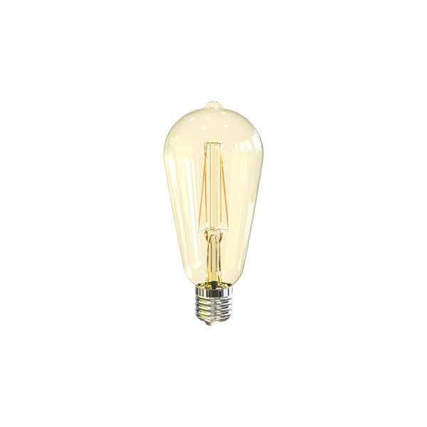 LED-E-ST64-FILA-E27-7W-DIM-2200K-CL image 2