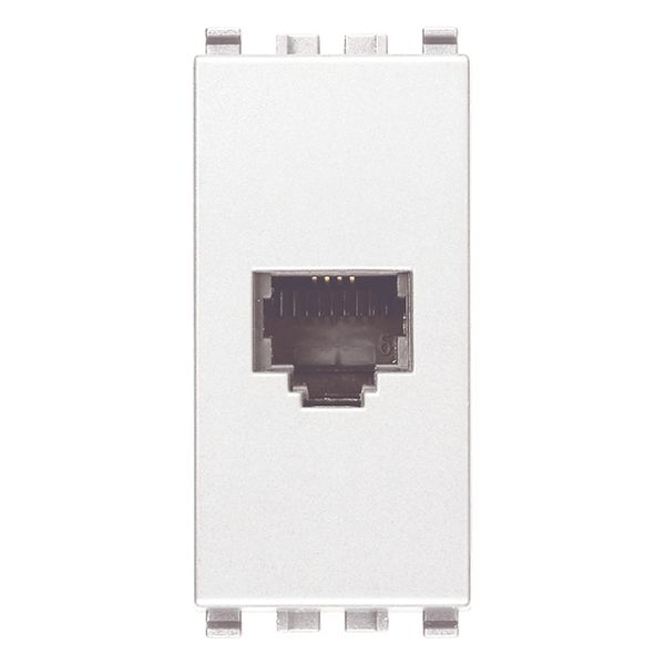 RJ11 phone jack 6/4 white image 1