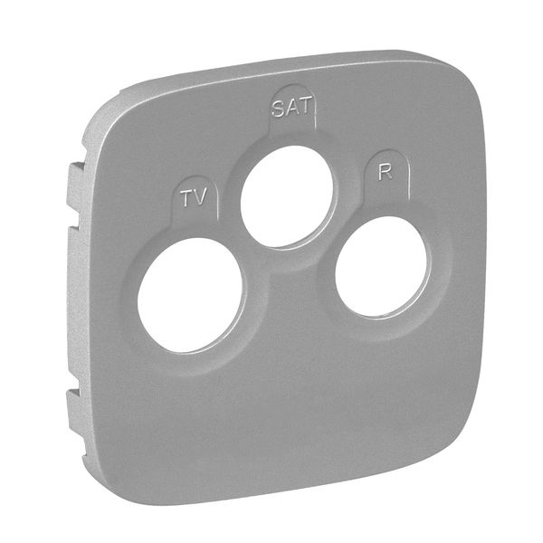 Cover plate Valena Allure - TV-R-SAT socket - aluminium image 1