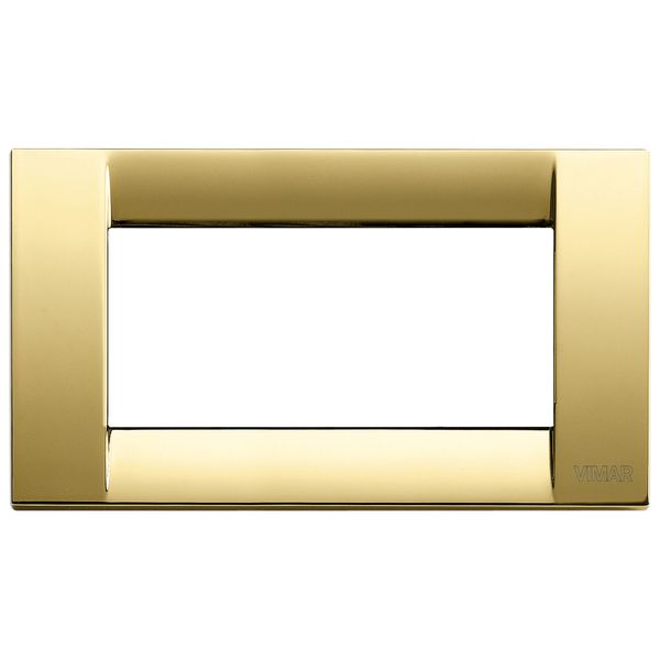 Classica plate 4M metal polished gold image 1