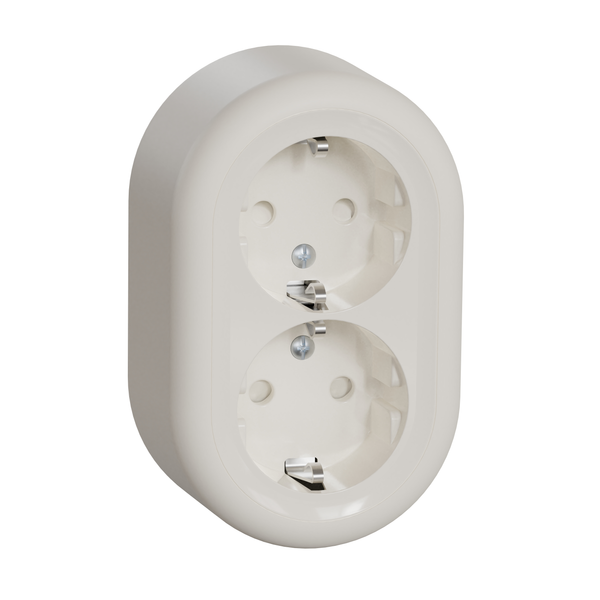 Renova Surf DSO Earth Screwless White Socket image 4