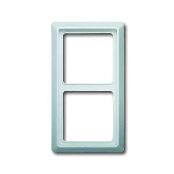 2102-32-500 Cover Frame 2gang(s) white - Allwetter 44 (IP 44) image 1