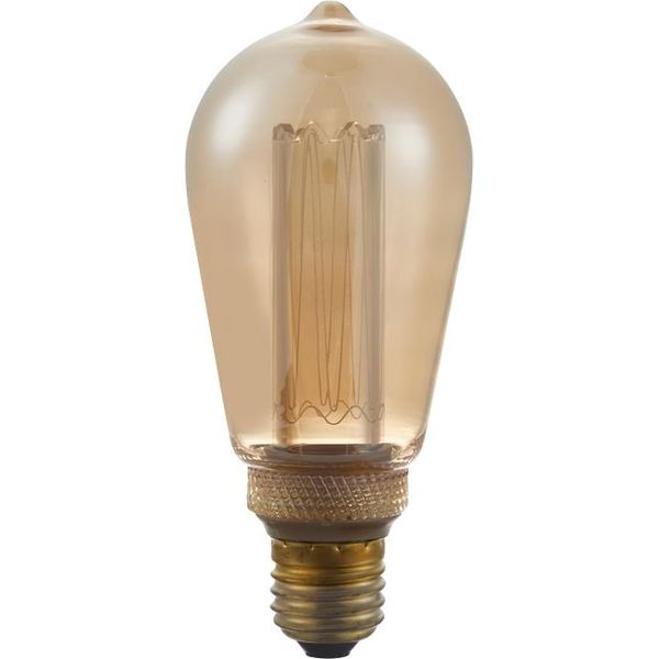 LED E27 Vintage Rustika ST64x145 230V 100Lm 3.5W 818 AC Gold Dim image 2